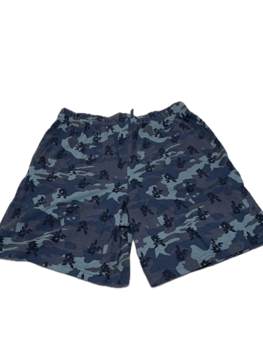 Sonic The Hedgehog Camo Lounge Shorts Blue Grey Size Medium
